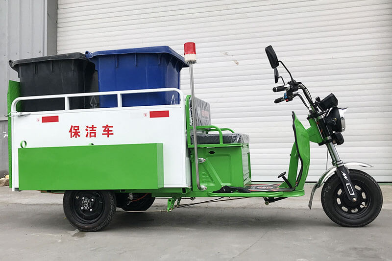 Tricycle électrique de transport des déchets TKW-2000 (2 bacs)