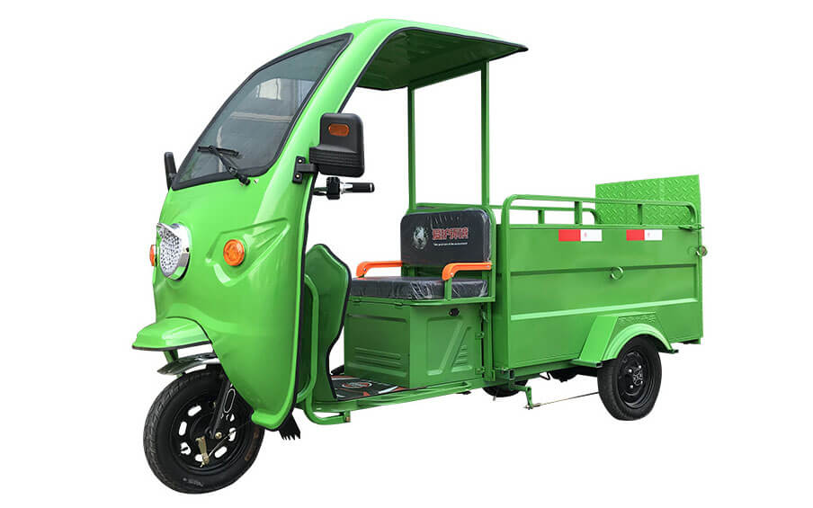 Triciclo eléctrico para el transporte de residuos TKW-2001 (2 contenedores)