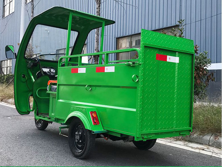 Triciclo eléctrico para el transporte de residuos TKW-2001 (2 contenedores)