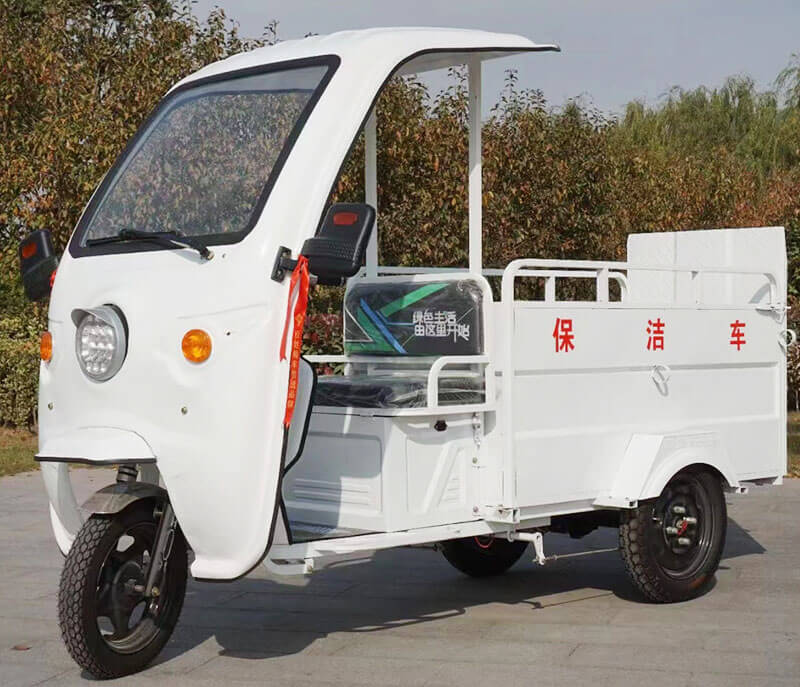 Triciclo eléctrico para el transporte de residuos TKW-2001 (2 contenedores)