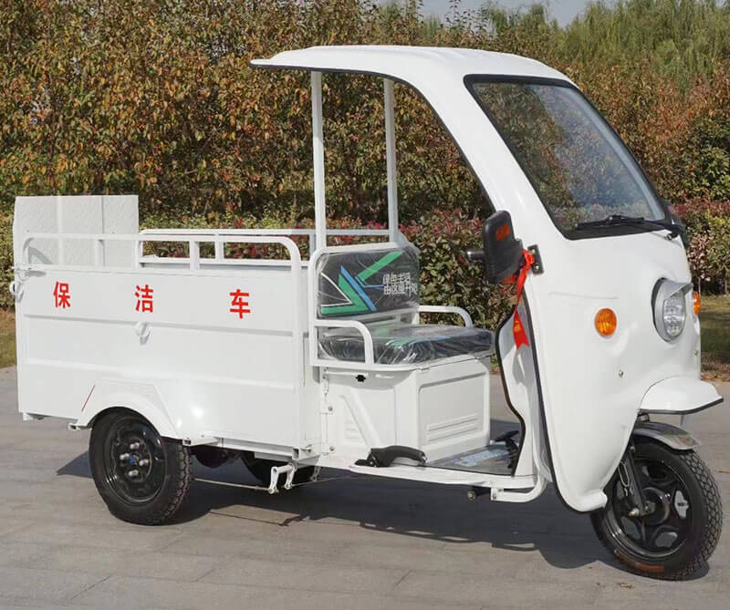 Triciclo eléctrico para el transporte de residuos TKW-2001 (2 contenedores)