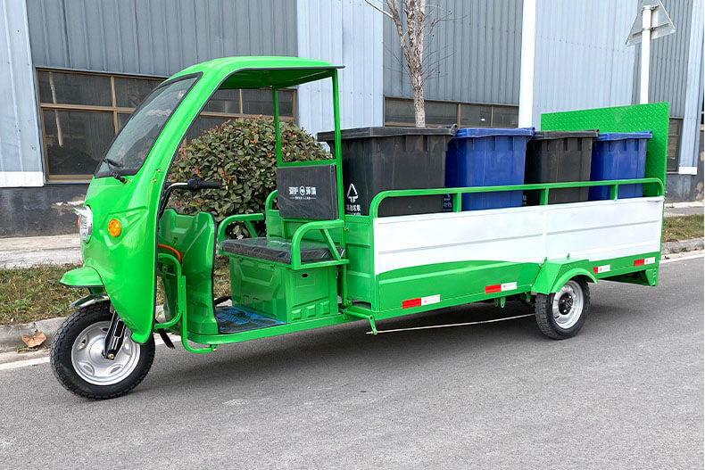Tricycle électrique de transport des déchets TKW-8001 (8 bacs)