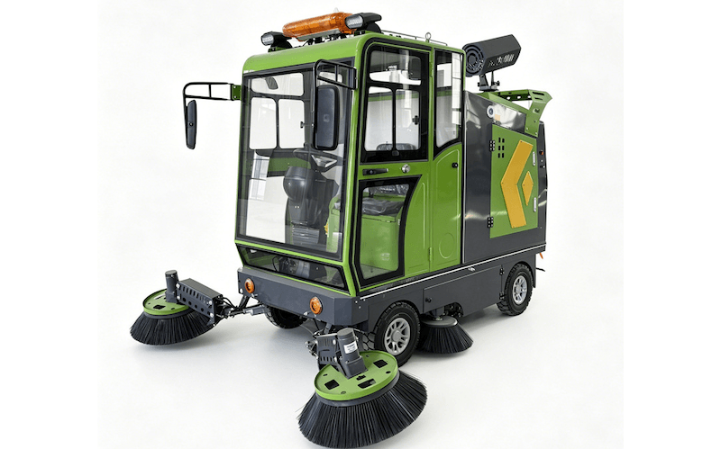 Varredora de ruas elétrica com assento TKW-TJ02