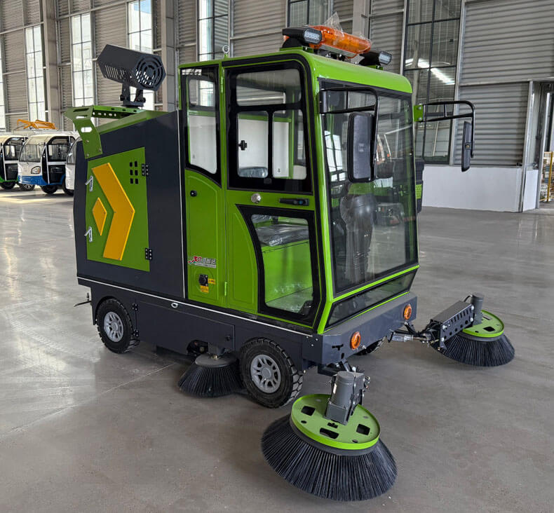 Varredora de ruas elétrica com assento TKW-TJ02