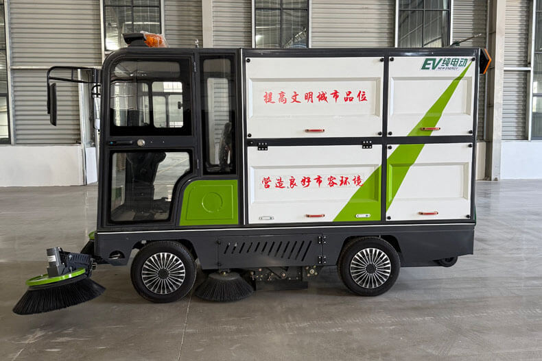 Varredora de ruas elétrica com assento TKW-TJ02