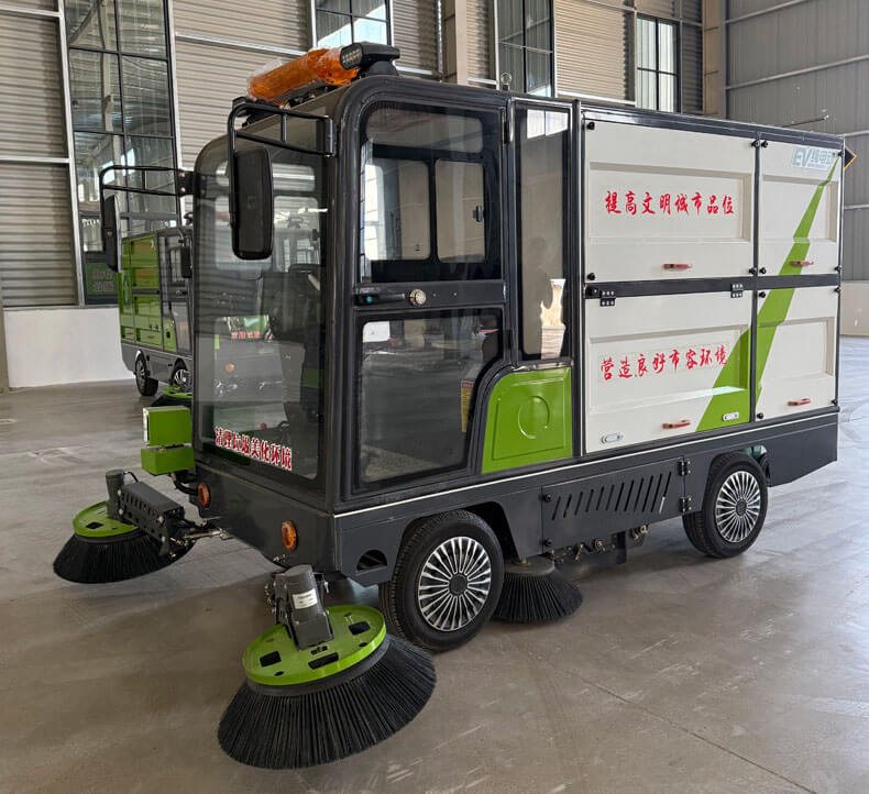Varredora de ruas elétrica com assento TKW-TJ02