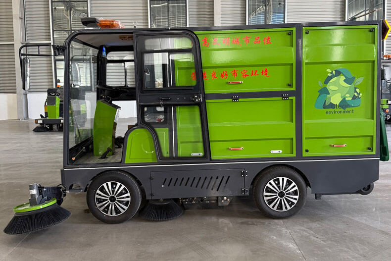 Varredora de ruas elétrica com assento TKW-TJ02