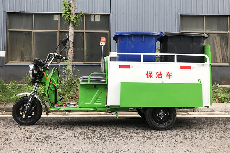 Triciclo elétrico para transporte de resíduos TKW-YD02 (2 contentores)
