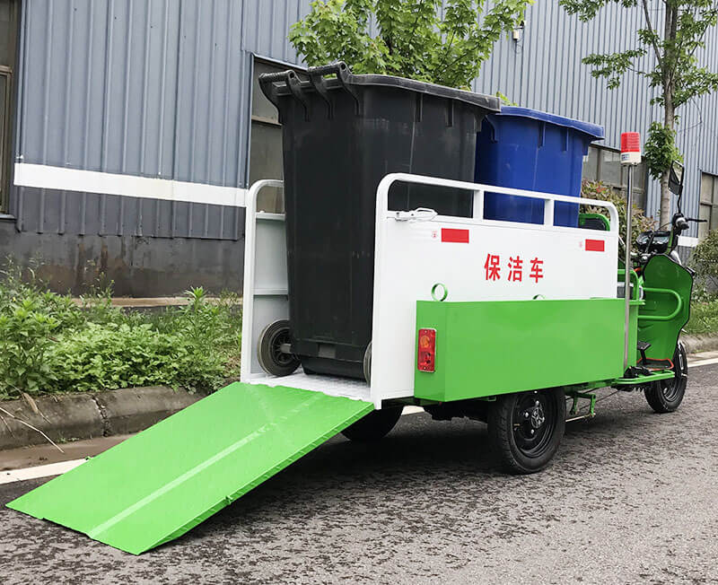 Triciclo elétrico para transporte de resíduos TKW-YD02 (2 contentores)