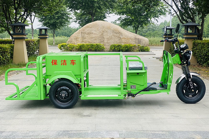 Triciclo elétrico para transporte de resíduos TKW-YD04 (4 contentores)