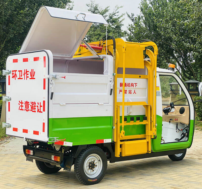 Triciclo eléctrico para residuos TKW-YD10, de carga lateral